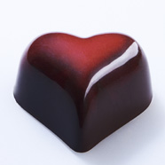 Praline rotbraunes Herz