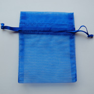 Organzasäckchen blau