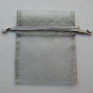 Organzasäckchen silber
