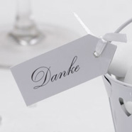 Schildchen "Danke"