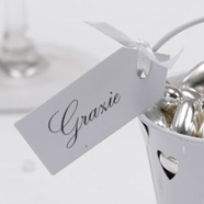 Schildchen "Grazie"
