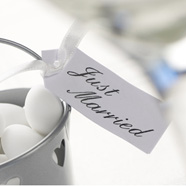 Schildchen "Just Married"