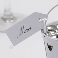 Schildchen "Merci"