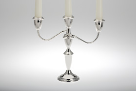 Kerzenleuchter 4134 aus Silber, 3-armig