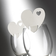 Glas-Platzkarten Herz