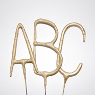 Wunderkerzen Buchstaben