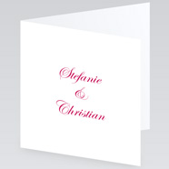 Hochzeitskarten mit Namen des Paares