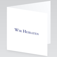 Hochzeitskarten "Wir heiraten"