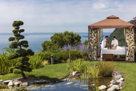 Lefay Resort & Spa - Spa Gazebo in Zen Garden